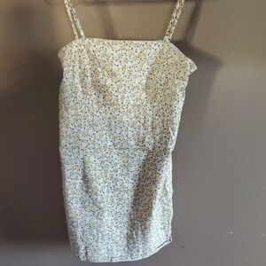 Floral Print Dress with Spaghetti Straps